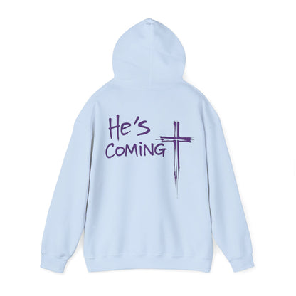 Awaiting Glory – "He's Coming" Women's Christian Hoodie