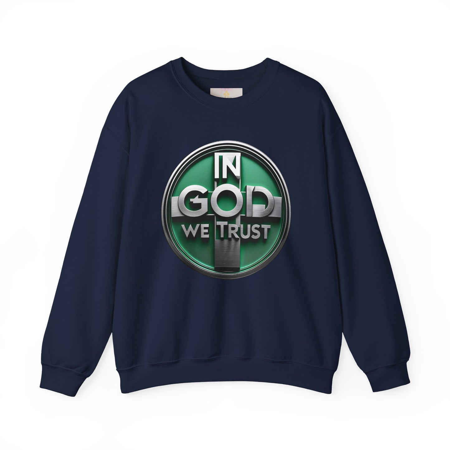 Bold Faith Men's Sweatshirt – “In God We Trust” Christian Apparel