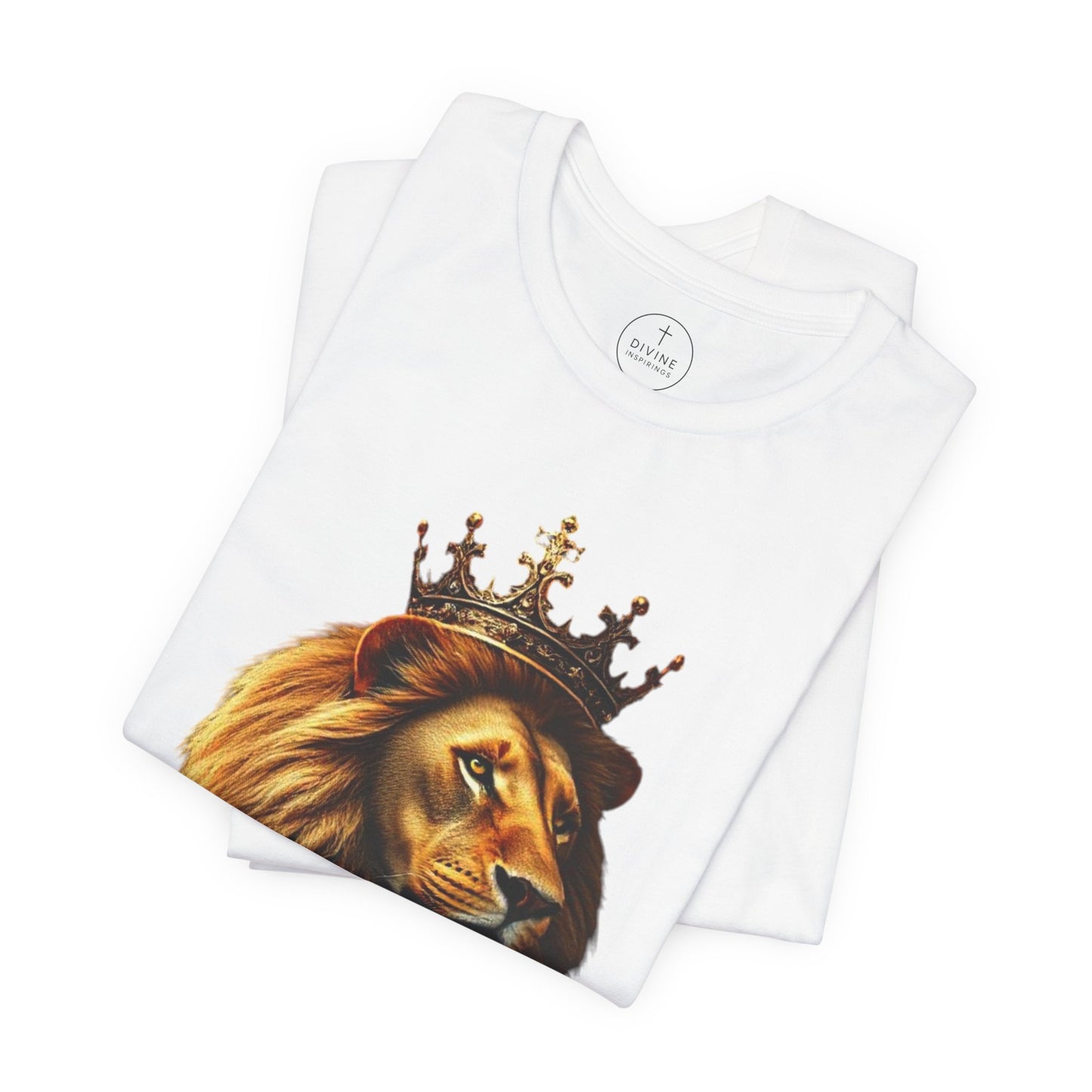 Christ is King Crowned Lion Tee – Inspirational Christian Shirt