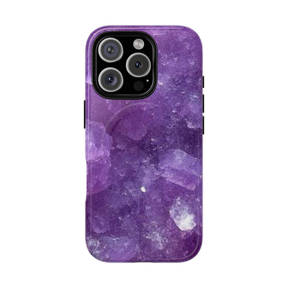 Spiritually Refined – Amethyst Crystal iPhone Magnetic Tough Case