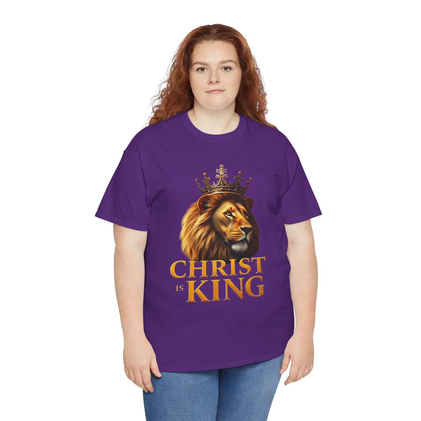 Christ Is King – Lion & Cross Women’s Christian Tee
