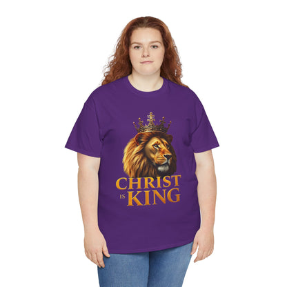 Christ Is King – Lion & Cross Women’s Christian Tee
