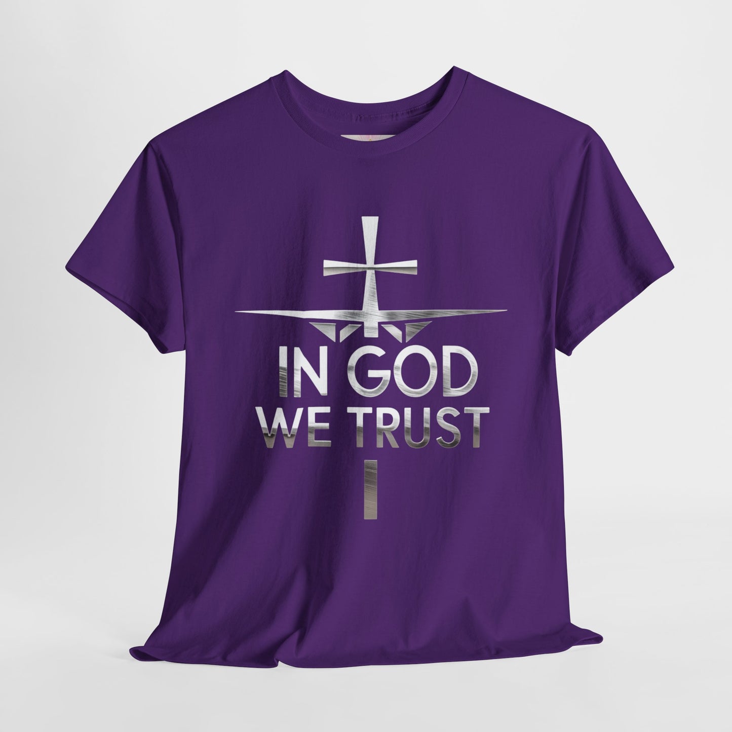 In God We Trust | Men’s Christian T-Shirt with Scripture Back Print