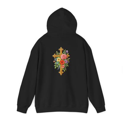 Floral Cross Women’s Christian Hoodie