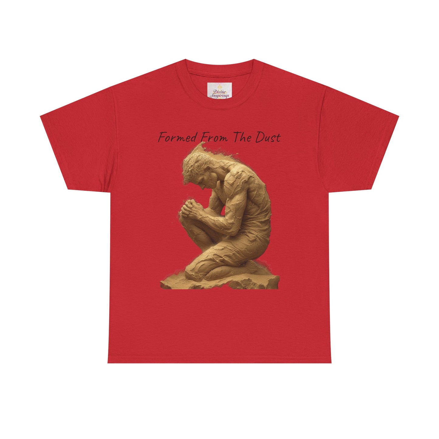 Formed from the Dust | Men’s Christian T-Shirt with Genesis 2:7 (Dark Lettering)