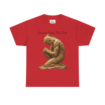 Formed from the Dust | Men’s Christian T-Shirt with Genesis 2:7 (Dark Lettering)