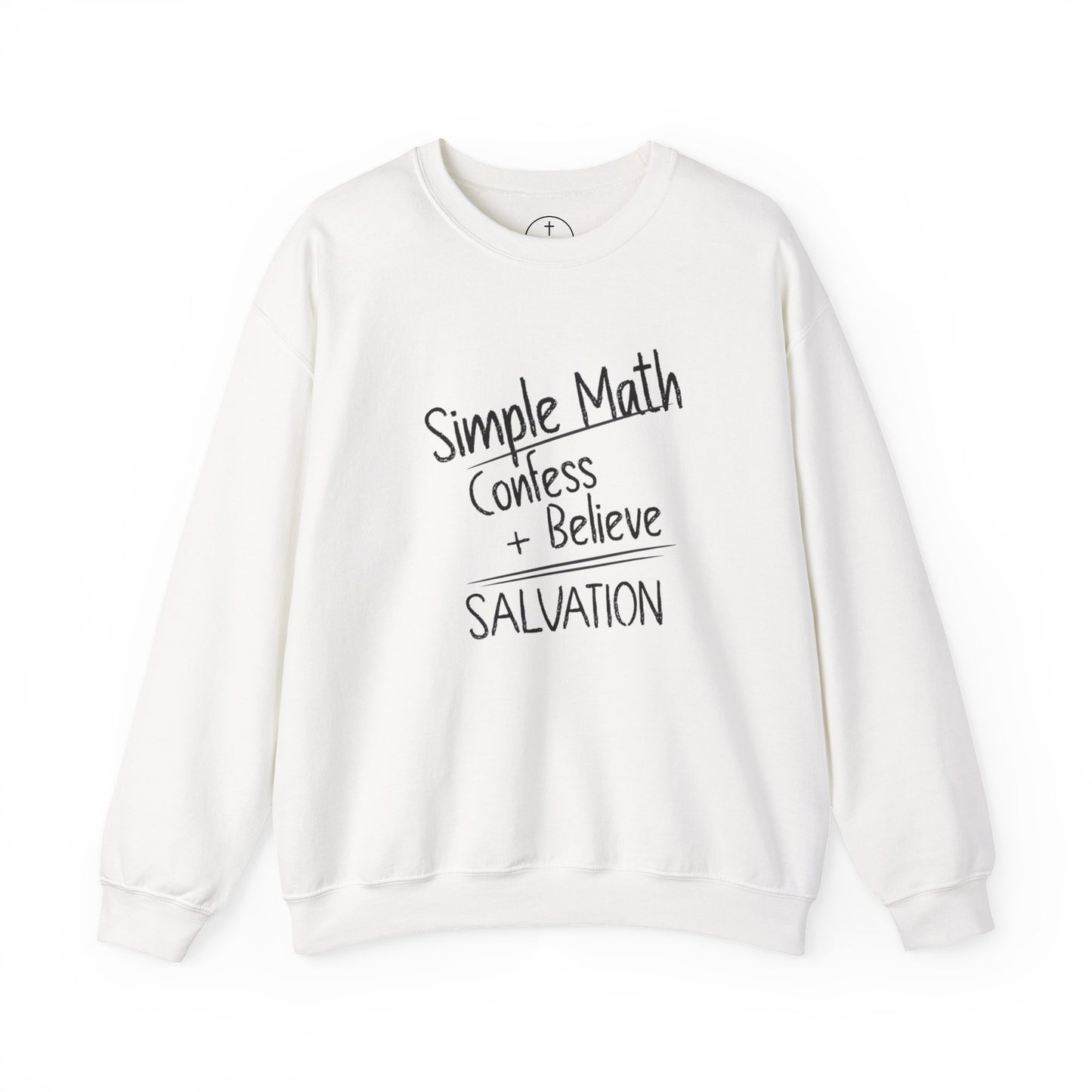 Simple Math Women’s Sweatshirt – Faith Pullover (Black Chalk)