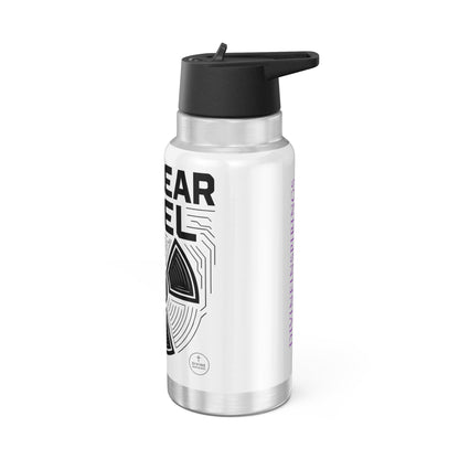 Faith Fueled – Nuclear Energy Stainless Steel Bottle (White)