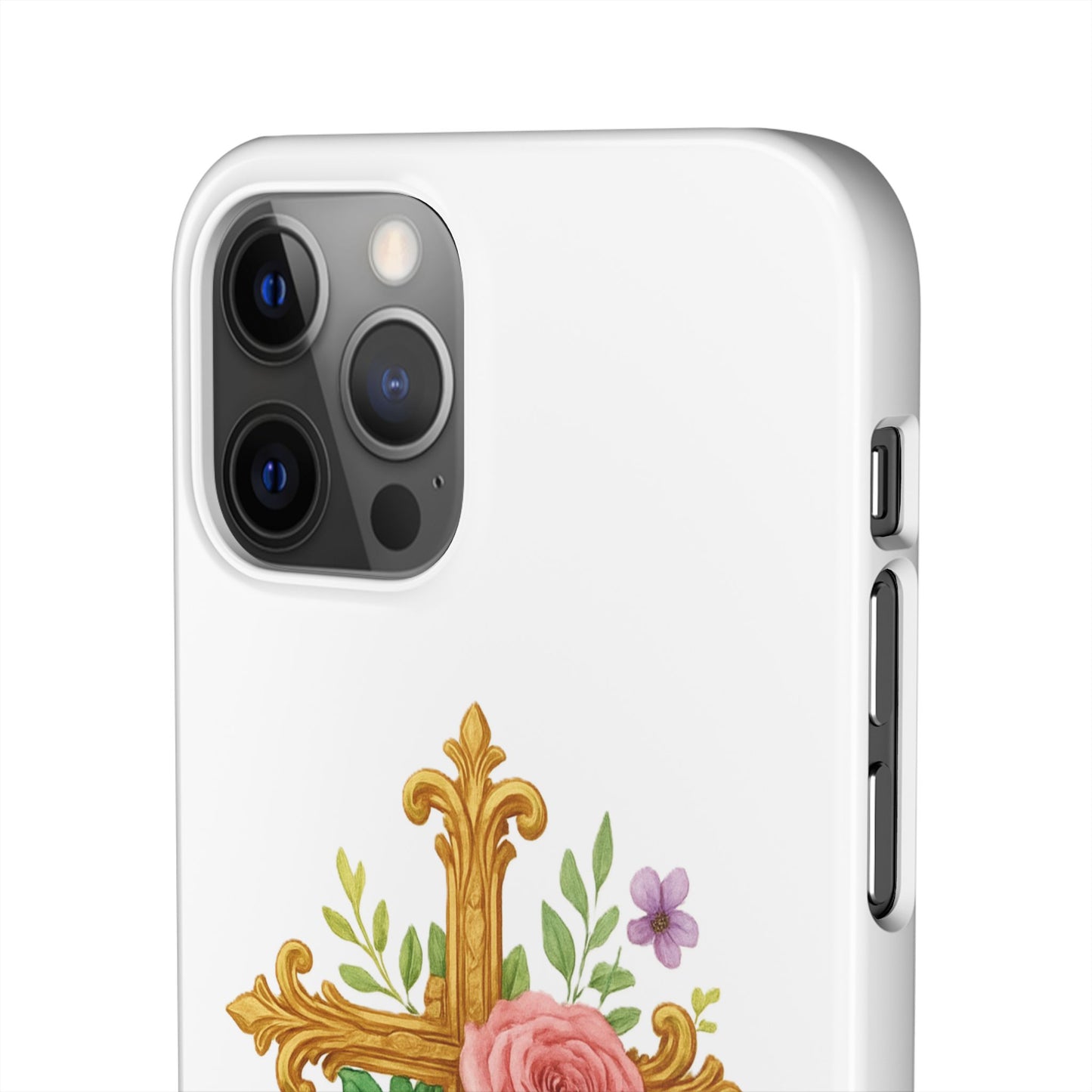 Floral Cross Snap Case for iPhone – Faith in Bloom