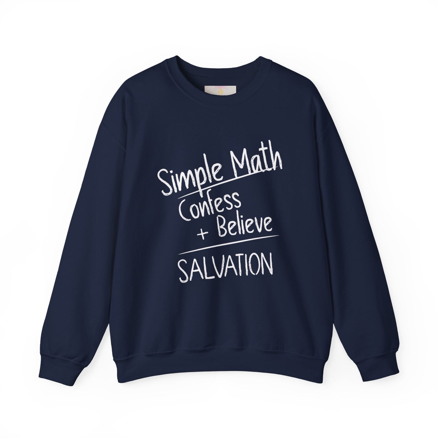 Simple Math Women’s Christian Sweatshirt (White Chalk)