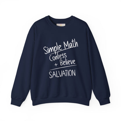 Simple Math Women’s Christian Sweatshirt (White Chalk)