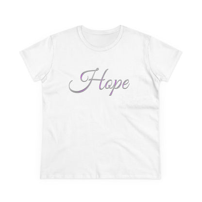 Women’s “Hope” Tee – Inspirational Scripture Design | Romans 15:13