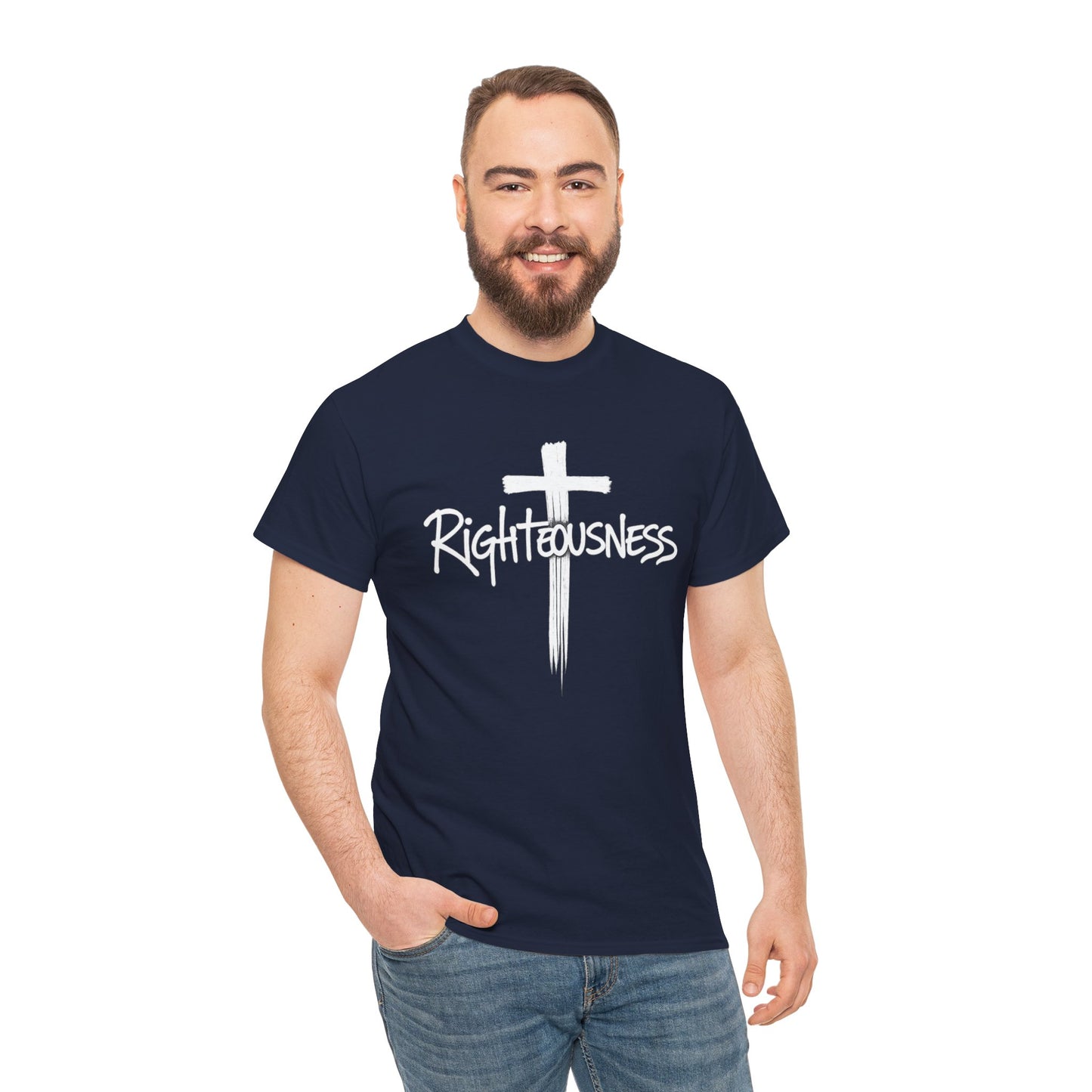 Righteousness - Christian Men's T-Shirt (Dark Colors)