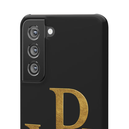 Our Eternal Hope in Christ - Black Chi Rho Snap Case for Samsung