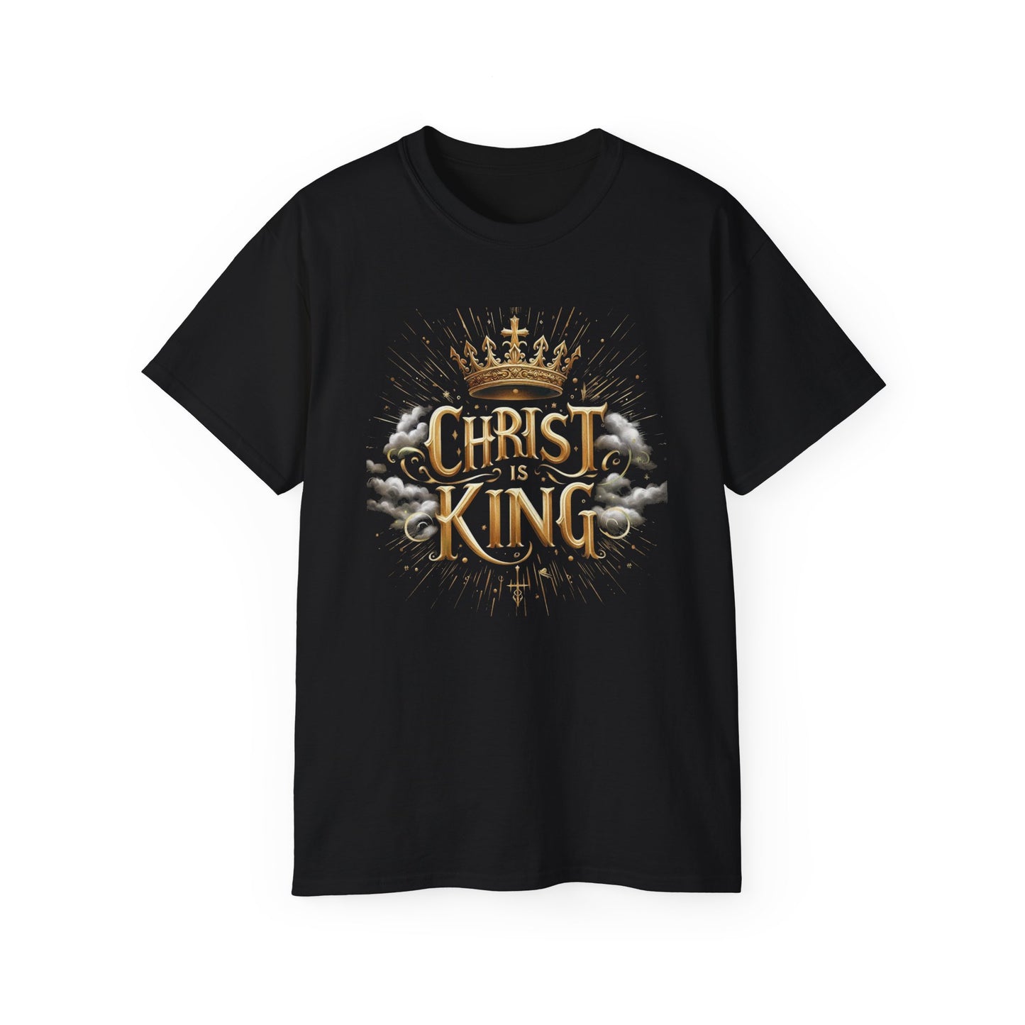 Men’s “Christ is King” Christian T-Shirt – Bold Faith Declaration Tee