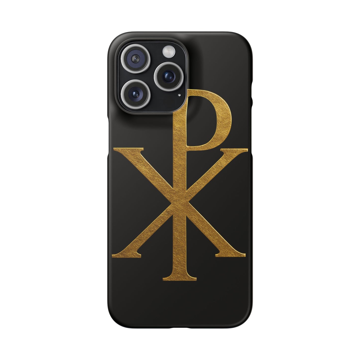 Black Chi Rho Snap Case for iPhone – The Way, Truth & Life