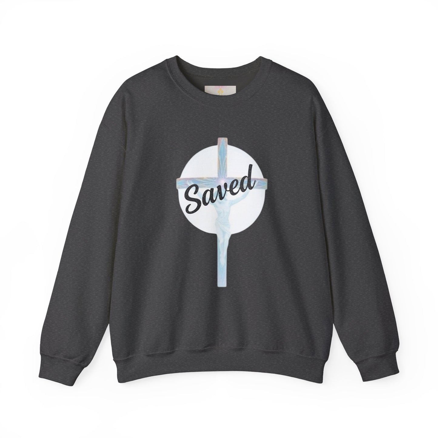 Grace Worn Bold – Women’s “Saved” Cross Sweatshirt