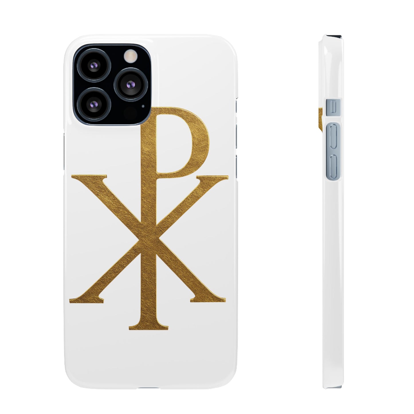 White Chi Rho Snap Case for iPhone – The Way, Truth & Life
