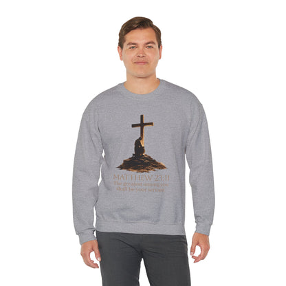 Humble Servant - Men's Christian Sweatshirt (Front Design)