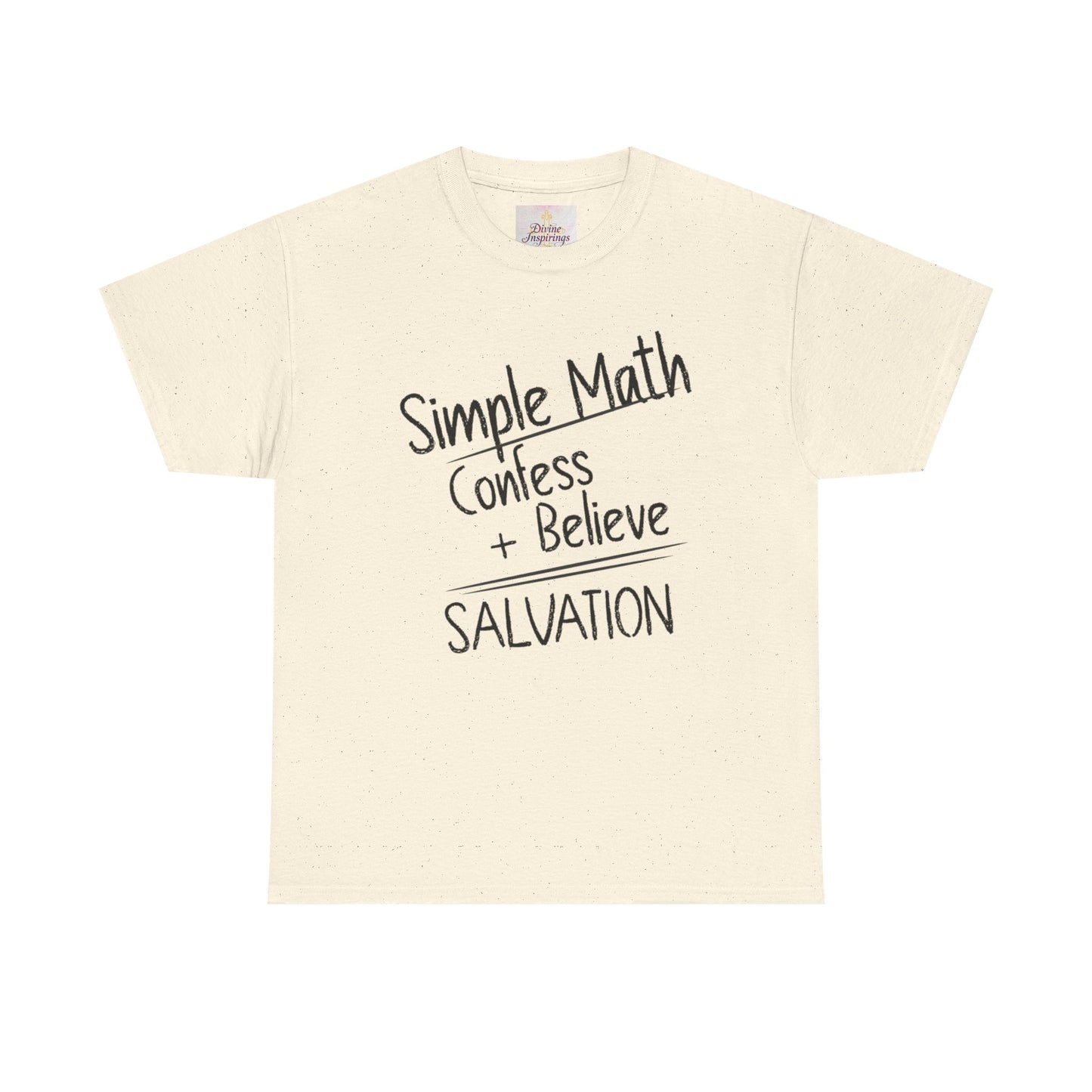 Simple Math of Salvation - Women’s Christian T-Shirt (Black Chalk)
