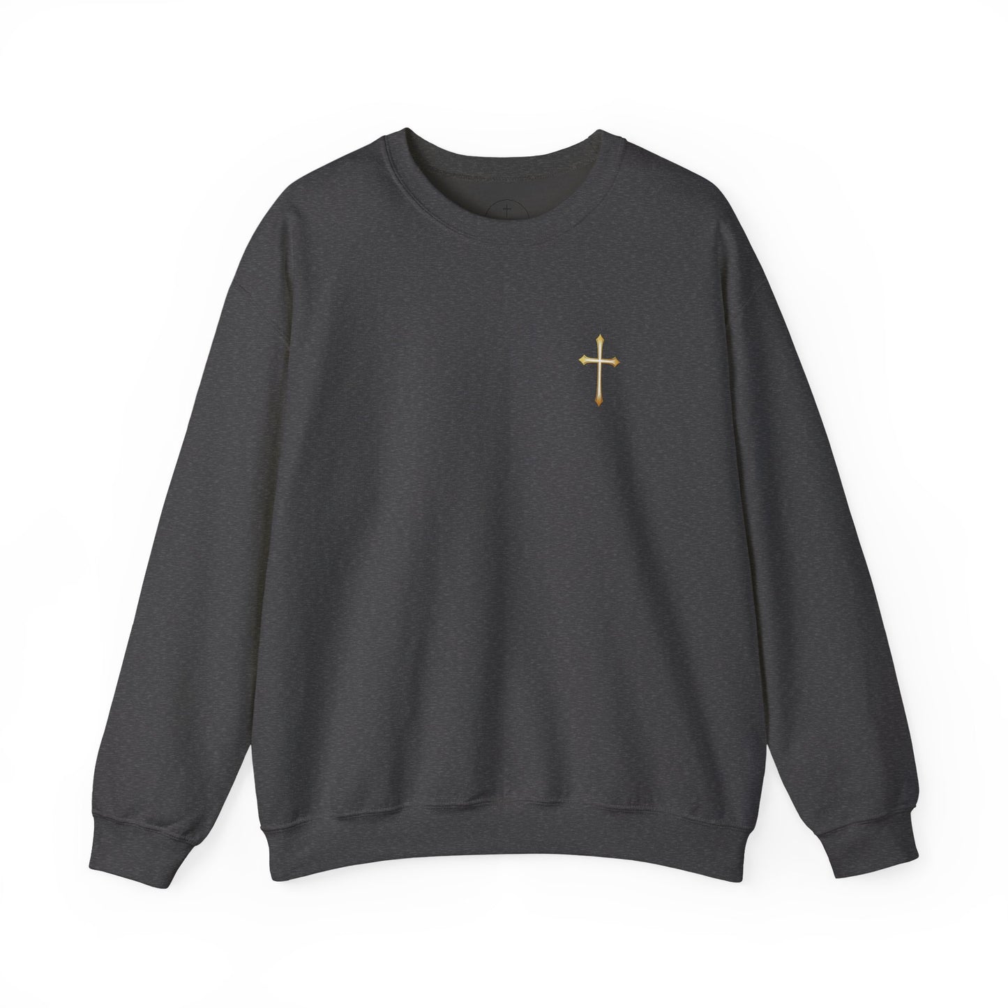 Elegant Gold Cross Men's Sweatshirt