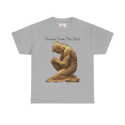Formed from the Dust | Men’s Christian T-Shirt with Genesis 2:7 (Dark Lettering)
