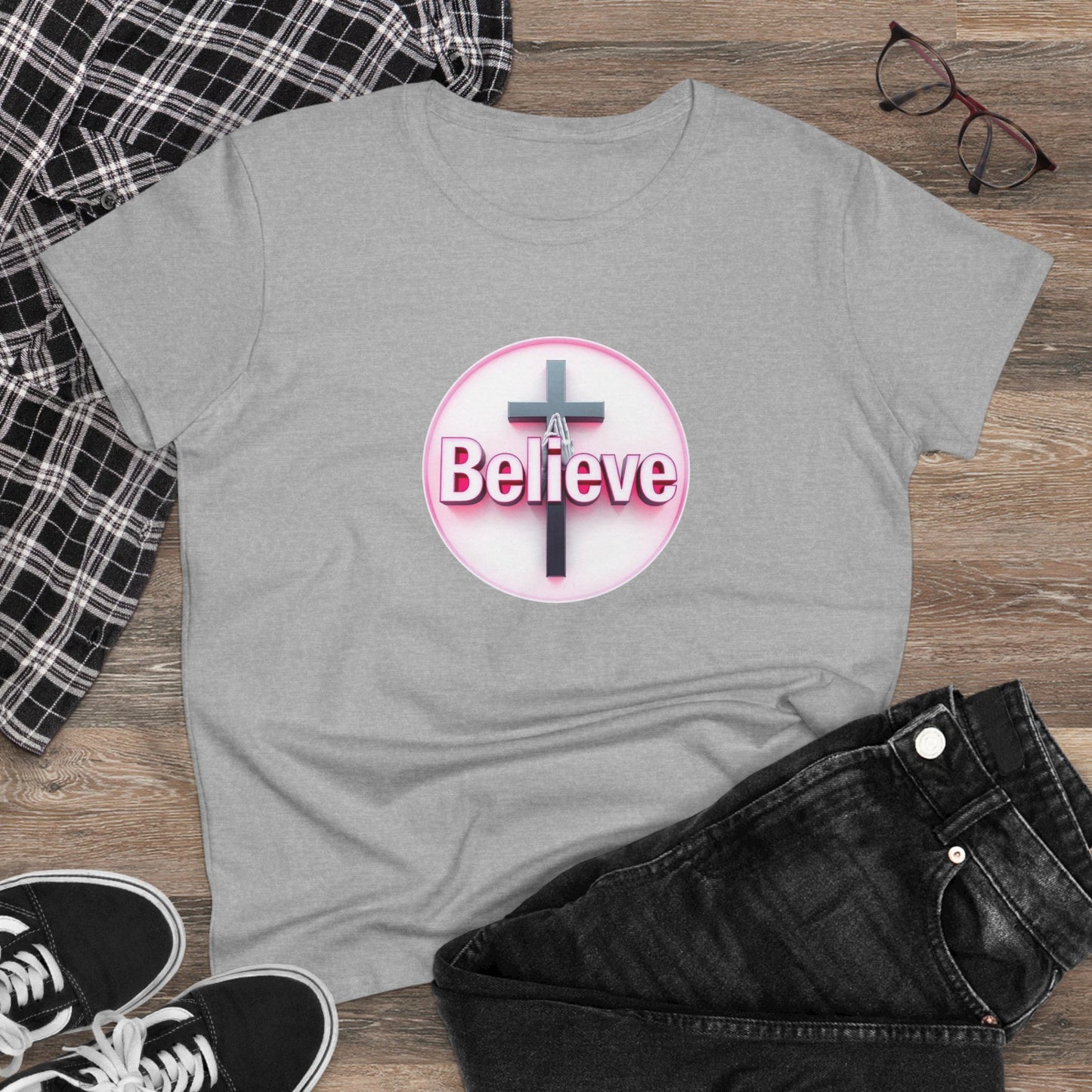 Believe | Women’s Christian T-Shirt with John 11:40