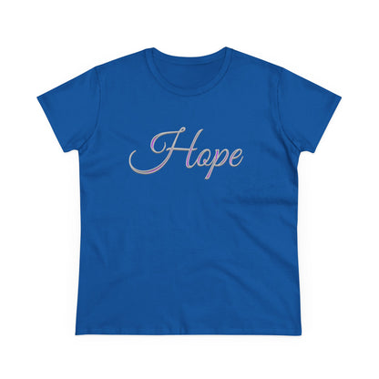 Women’s “Hope” Tee – Inspirational Scripture Design | Romans 15:13