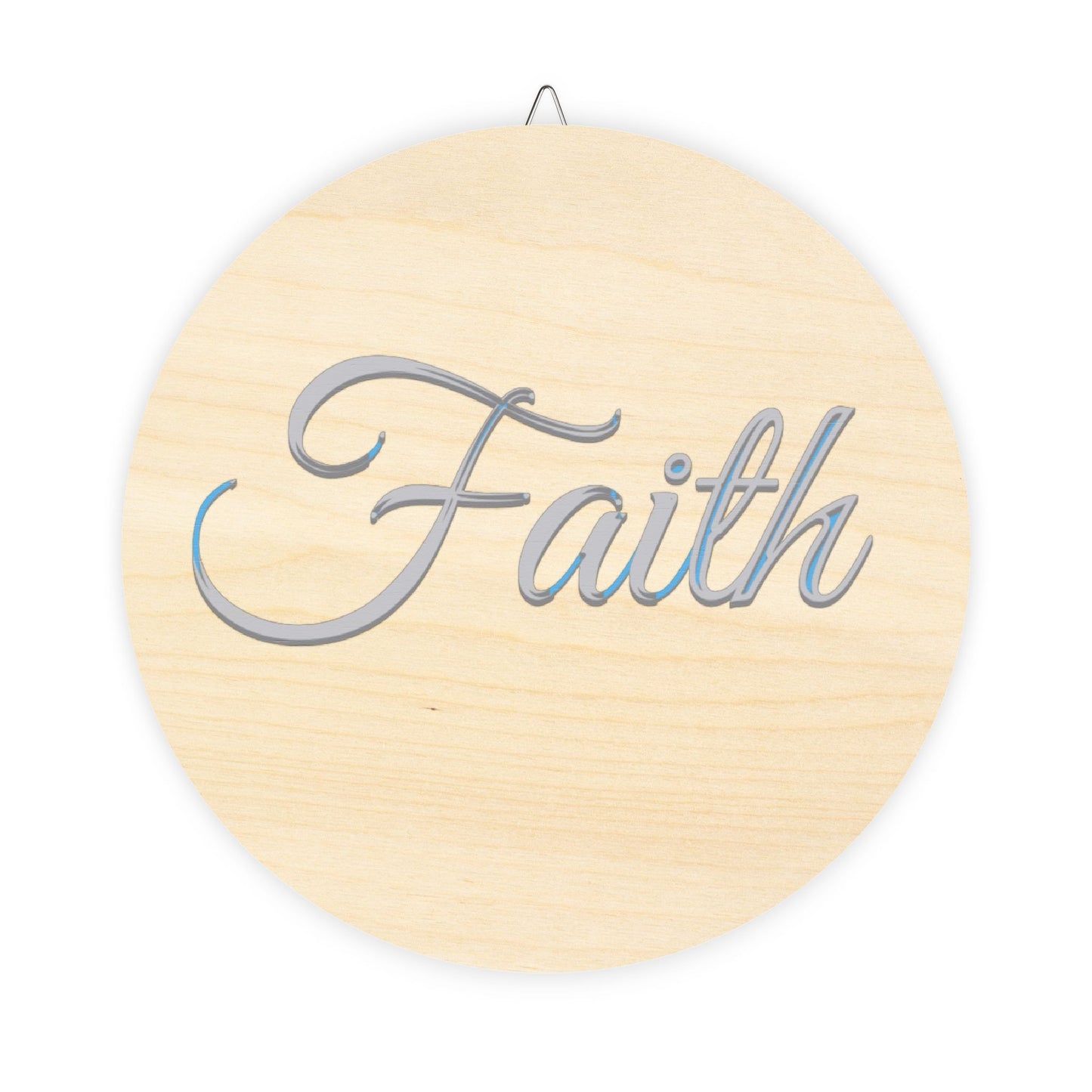 Faith, Hope and Love 'Faith' Wall Hanging  — Inspirational Christian Wooden Décor