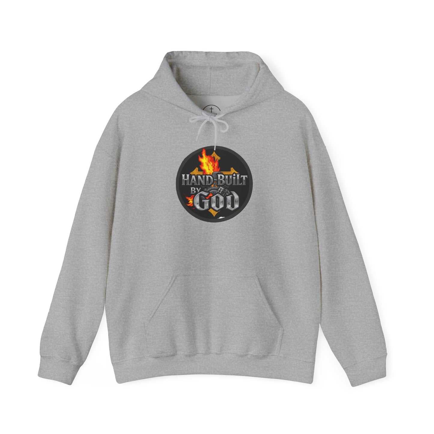 Hand Built By God - Bold Christian Men’s Hoodie