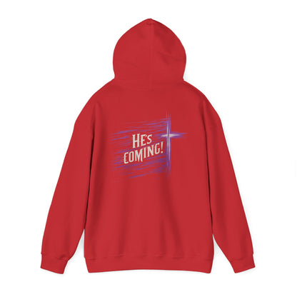 He's Coming – Women’s Christian Hoodie with Cross