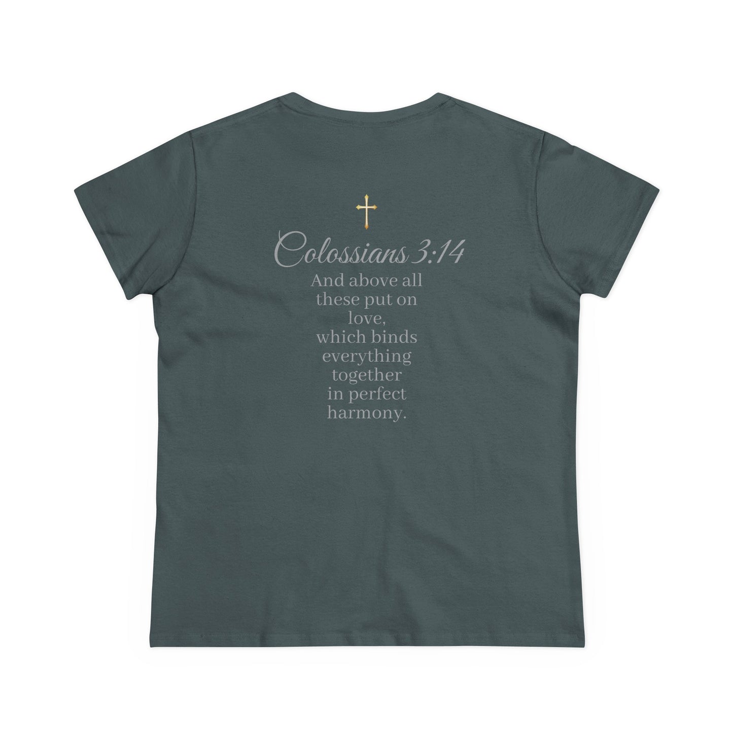 Put On Love Women’s T-Shirt – Grace in Every Thread