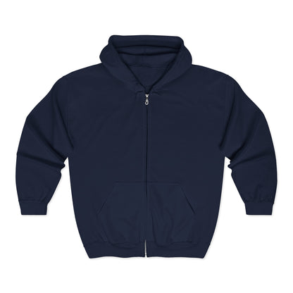 Anchored Journey – Men’s Classic Plain Zip-Up Hoodie (Light Label)