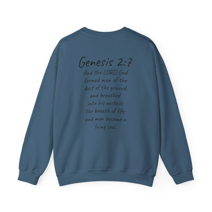 Formed from the Dust | Men’s Christian Sweatshirt with Genesis 2:7