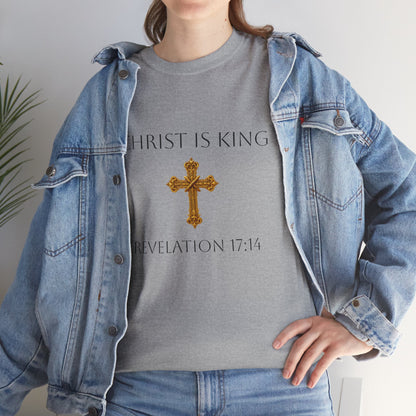 Christ is King - Women’s Christian Tee (Dark Lettering)
