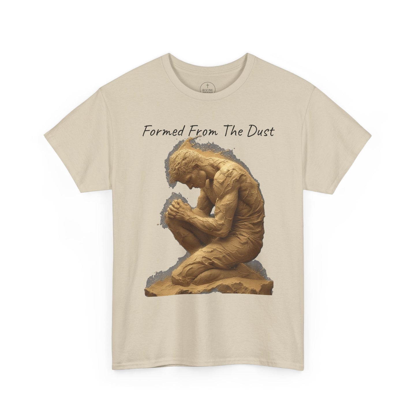 Formed from the Dust | Men’s Christian T-Shirt with Genesis 2:7 (Dark Lettering)