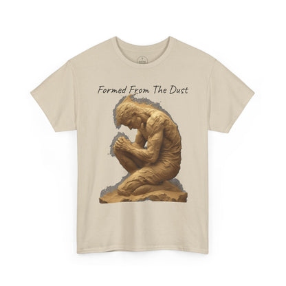 Formed from the Dust | Men’s Christian T-Shirt with Genesis 2:7 (Dark Lettering)