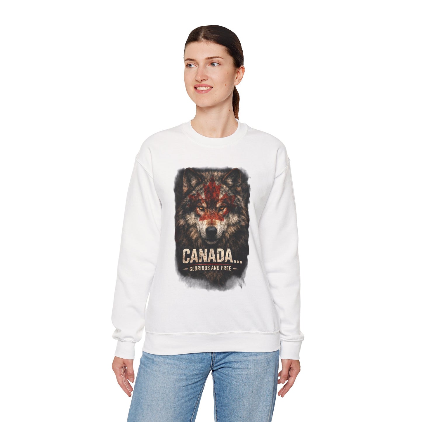 Canada War Paint: Glorious and Free - Women's Sweatshirt