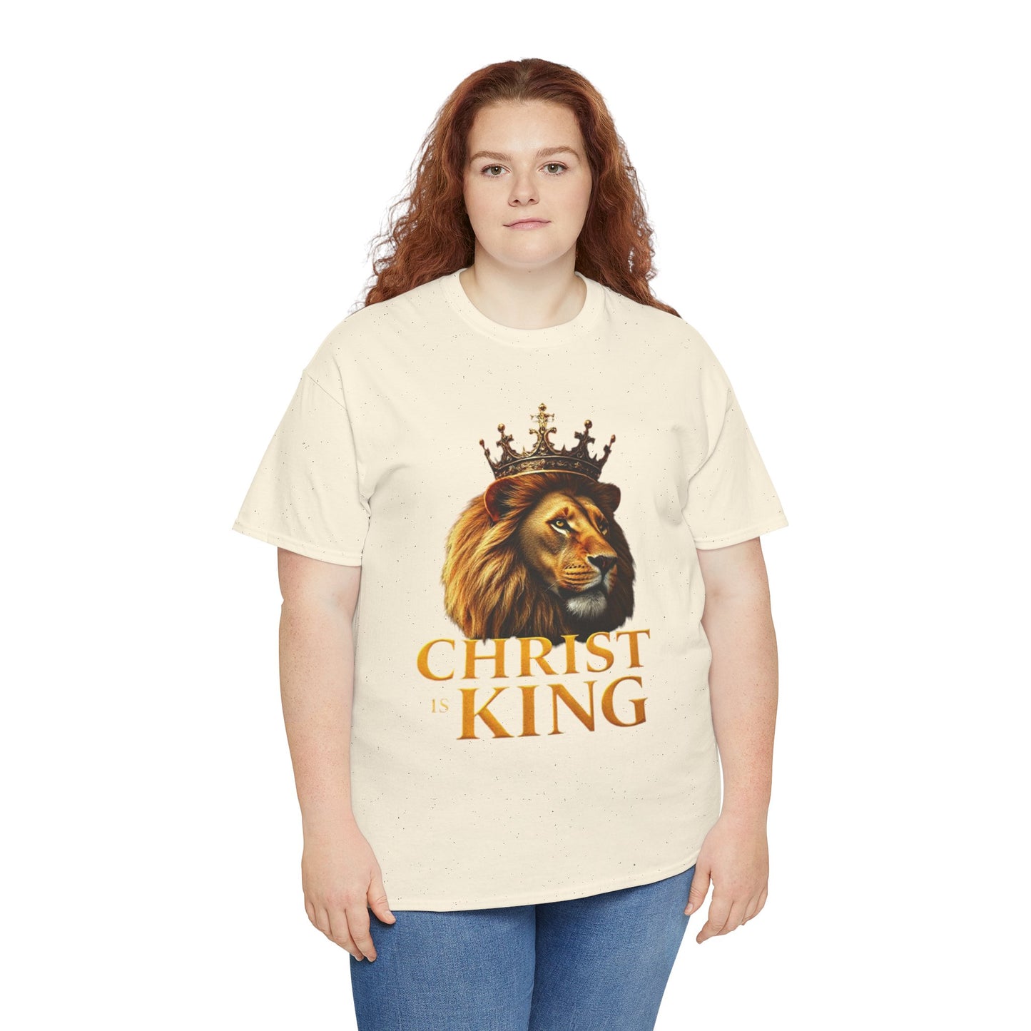 Christ Is King – Lion & Cross Women’s Christian Tee