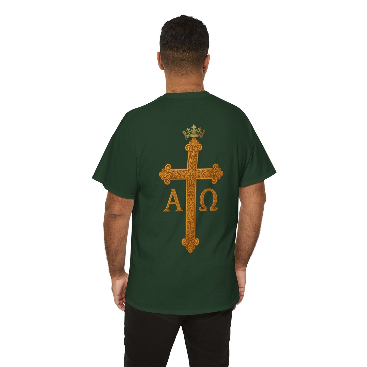 Christ Is King – Lion & Cross Men’s Christian Tee