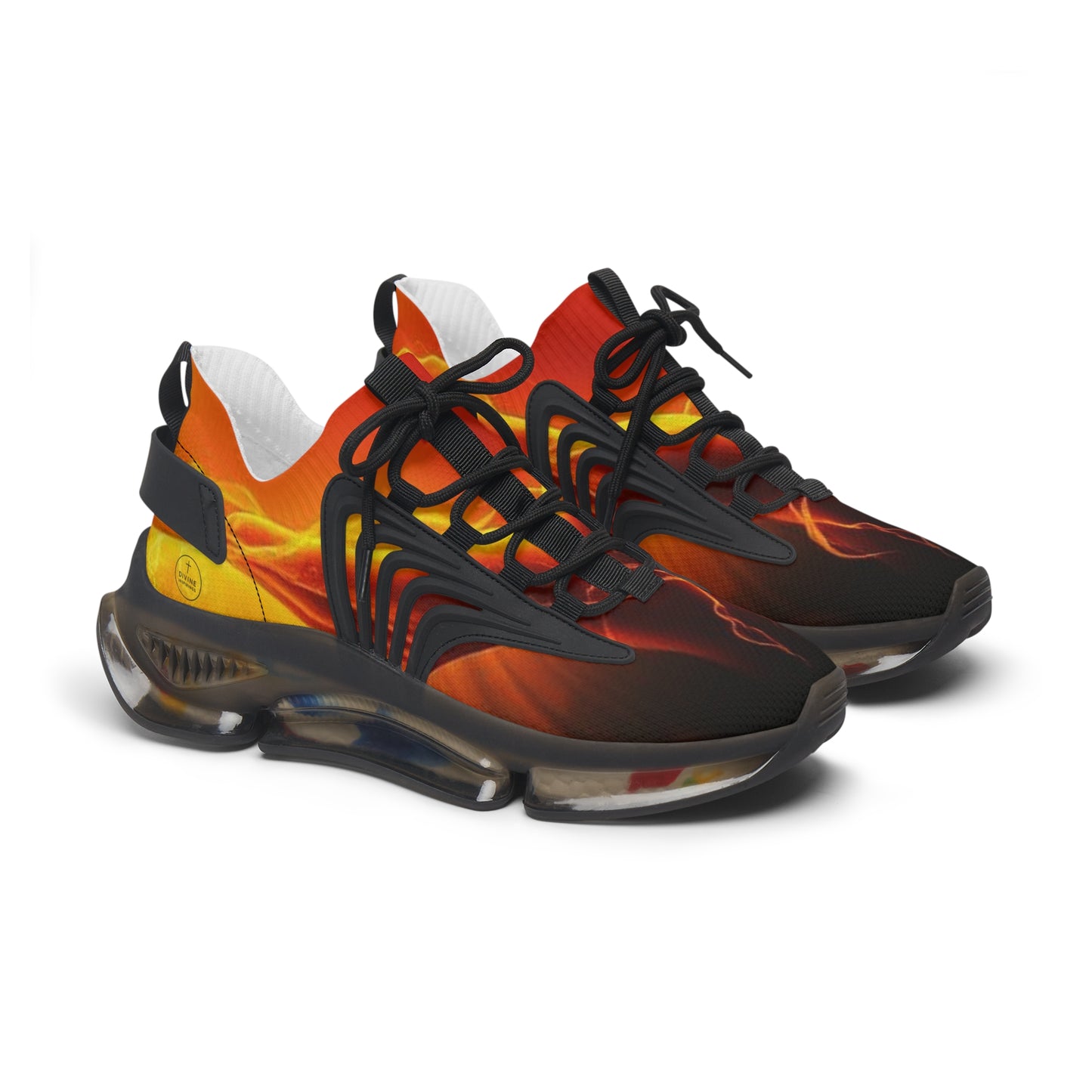 Refined in Fire – Men’s Flames Design Sneakers