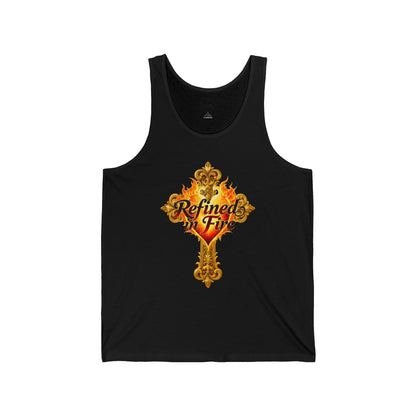 Refined in Fire - Men's Ornate Christian Tank Top