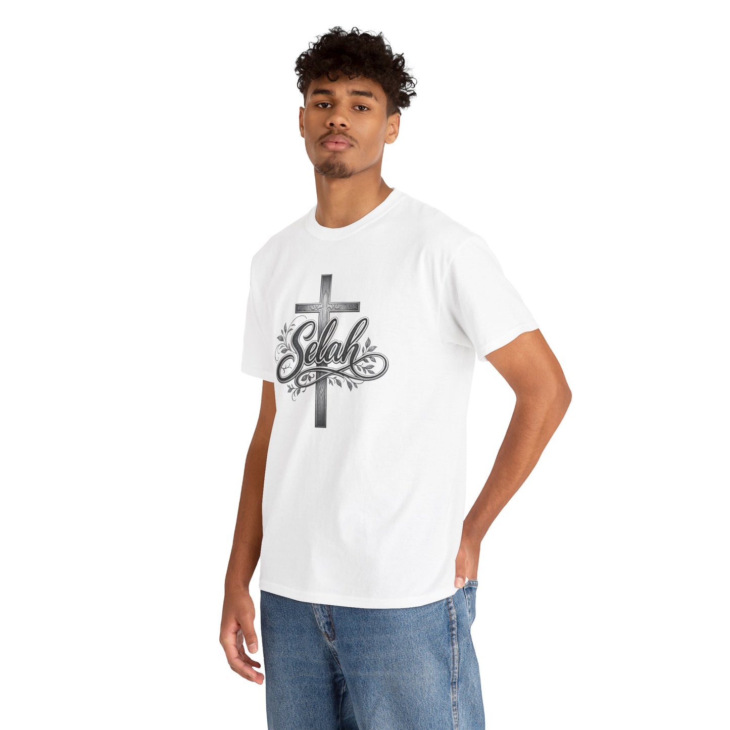 Selah Cross Tee — Men's Christian T‑Shirt