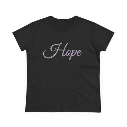Women’s “Hope” Tee – Inspirational Scripture Design | Romans 15:13