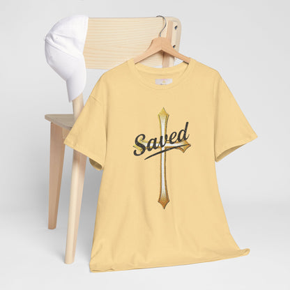 Saved Men's Tee – Christian Faith Apparel with Bold Design