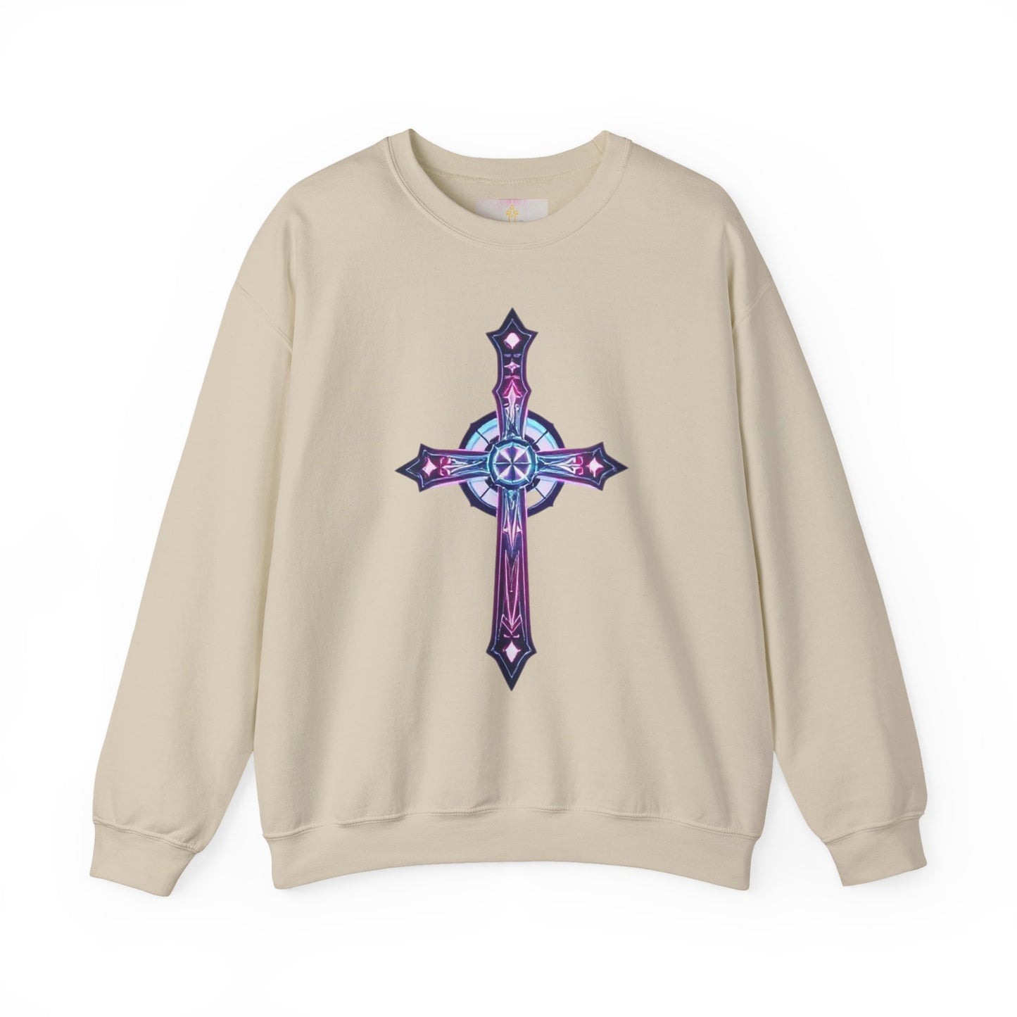 Men’s Christian Sweatshirt – Modern Cross Design for Bold Faith