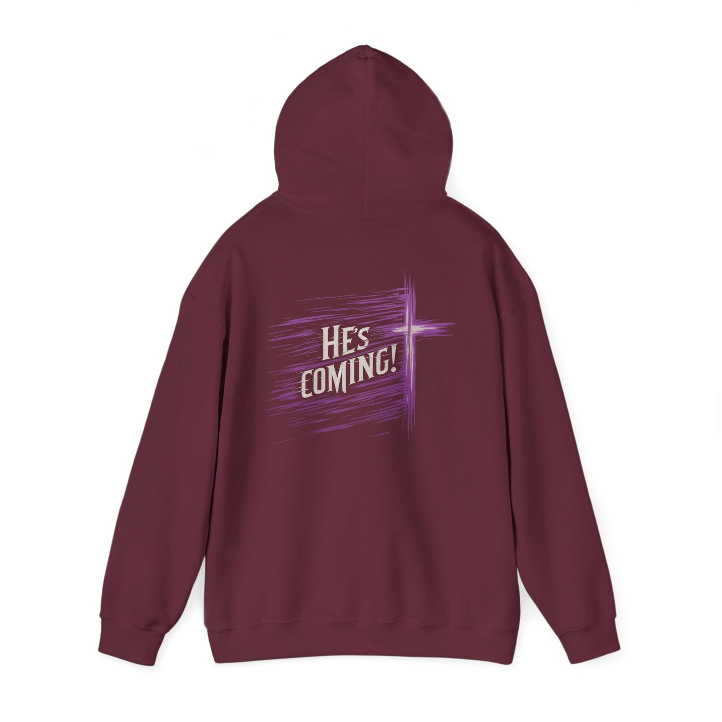 He's Coming – Women’s Christian Hoodie with Cross