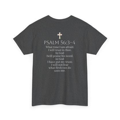 In God We Trust | Men’s Christian T-Shirt with Scripture Back Print