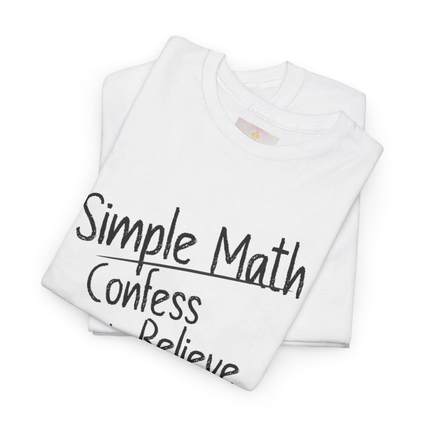 Simple Math of Salvation Men’s T-Shirt – Bold Faith (Black Chalk)
