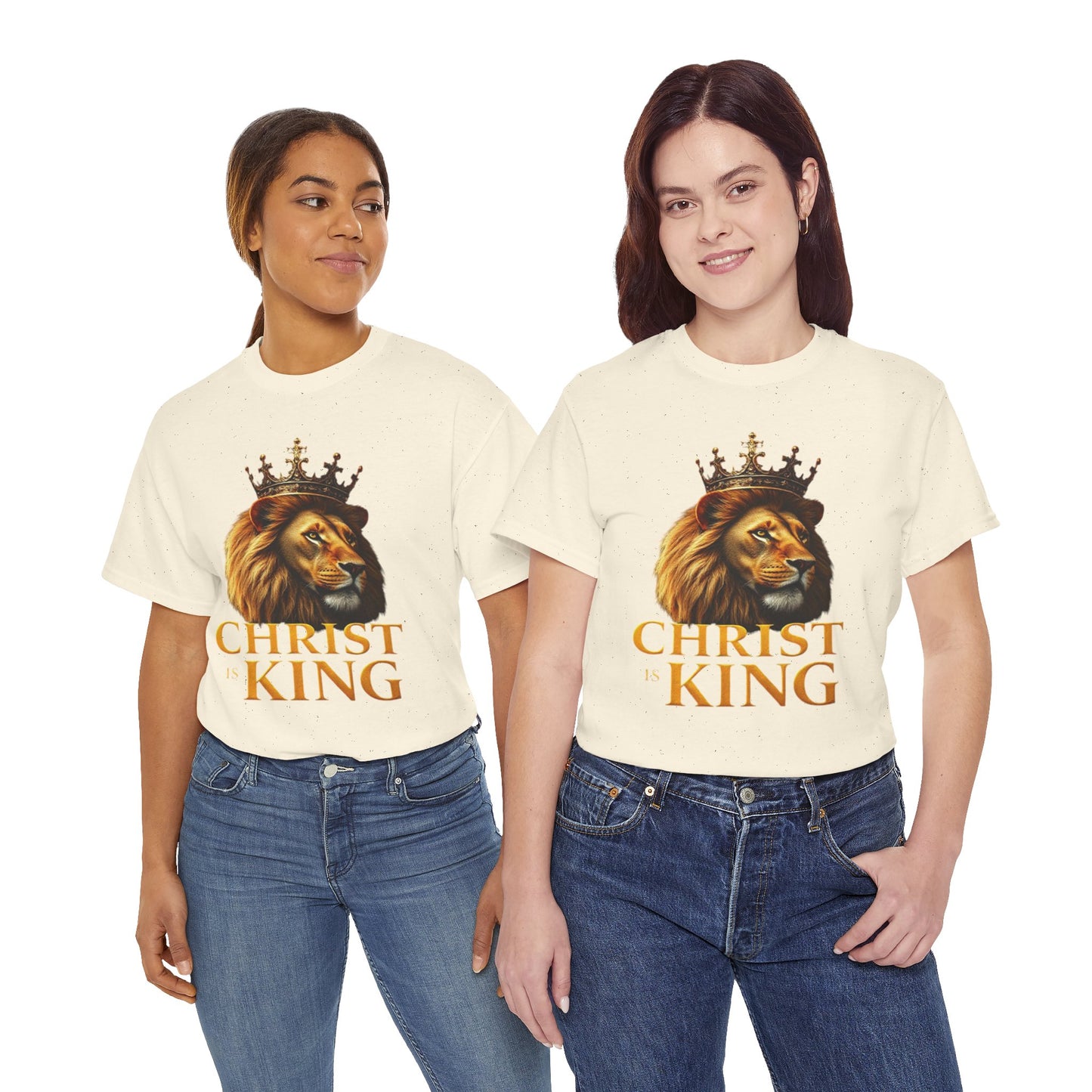 Christ Is King – Lion & Cross Women’s Christian Tee